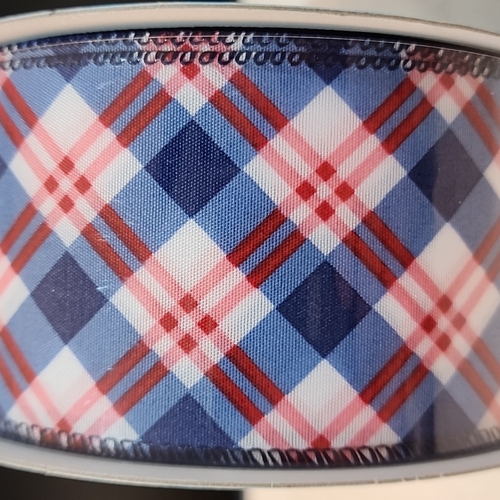 NEW Patriotic Kirkland Wire-edged Ribbon 2-1/2" x 50 yards